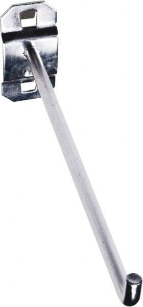 Triton - 1/4" Diam, Single Angled End Pegboard Hook - 6" Projection, 90° Bend, Stainless Steel - Exact Tool & Supply