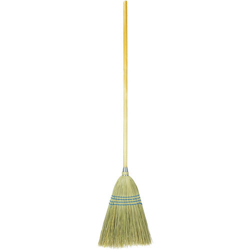 Household Upright Broom, Corn and Fiber Fill, 54″ Overall Length - Exact Tool & Supply