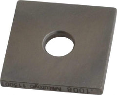 Mitutoyo - 0.1008" Square Steel Gage Block - Accuracy Grade 0, Includes Certificate of Inspection - Exact Tool & Supply