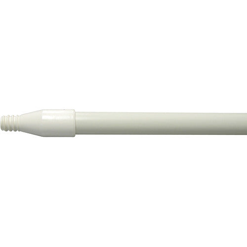 60″ Fiberglass Handle, Threaded, 1″ Diameter, White, Food Service - Exact Tool & Supply