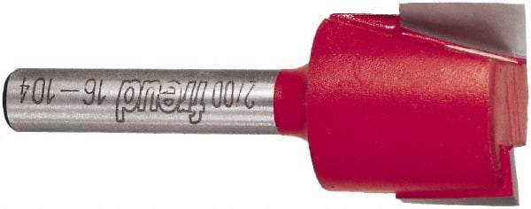 Freud - 3/4" Cut Diam, 1/2" Length of Cut, 0 Flute Mortising Edge Profile Router Bit - Carbide-Tipped, 1/4" Shank Diam, 2" OAL, Proprietary Coating - Exact Tool & Supply