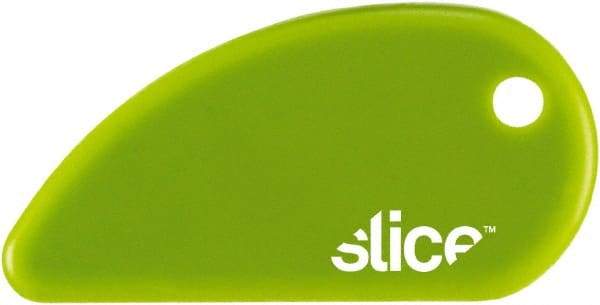 Slice - Fixed Safety Cutter - 62mm Blade, Green Non-Slip Comfort Handle, 1 Blade Included - Exact Tool & Supply