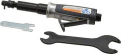 Ingersoll-Rand - 1/4" Collet, Straight Handle, Straight Air Die Grinder - 30,000 RPM, Rear Exhaust, 30 CFM, 0.33 hp, 620 kPa, 1/4 NPT - Exact Tool & Supply