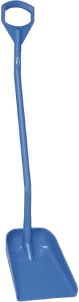 Vikan - 13-1/4" High Square Plastic Shovel - 39-7/8" Long D-Grip Handle - Exact Tool & Supply
