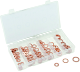110 Pc. Copper Washer Assortment - 1/4" - 5/8" - Exact Tool & Supply
