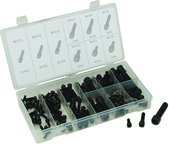 106 Pc. Metric Socket Head Screw Asst. - M4 x 12 - M10 x 40 - Exact Tool & Supply