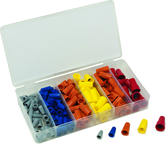 158 Pc. Wire Nut Assortment - Flame-Retardant Polypropylene Shell - Exact Tool & Supply