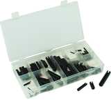 120 Pc. Roll Pin Assortment - 1/8" x 5/8" - 3/8" x 2" - Exact Tool & Supply