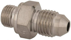 Iscar - 1 Piece, 7/16" Hose ID, Male to Female Coolant Hose Adapter - 1/8-28 & 7/16-20" BSPP & UNF, For Grooving & Turning Tools, Grooving, Parting & Recessing Holders, Lever Lock Toolholders & Screw Lock Toolholders - Exact Tool & Supply