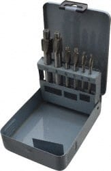 Value Collection - 3mm to 10mm Socket-Head Cap Screw Compatible, High Speed Steel, Solid Pilot Counterbore Set - Exact Tool & Supply
