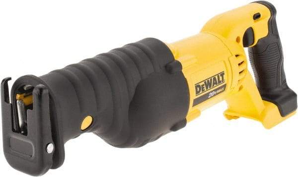 DeWALT - 20V, 0 to 3,000 SPM, Cordless Reciprocating Saw - 1-1/8" Stroke Length, Lithium-Ion Batteries Not Included - Exact Tool & Supply