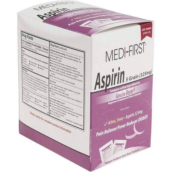 Medique - Aspirin Tablets - Headache & Pain Relief - Exact Tool & Supply
