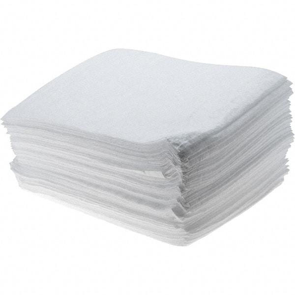 Brady SPC Sorbents - 19.45 Gal Capacity per Package, Oil Only Pad - 18" Long x 15" Wide, White - Exact Tool & Supply