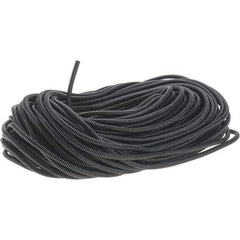 Value Collection - 0.27" ID, Black/Gray Nylon Corrugated Cable Sleeve - 250' Coil Length, -40 to 300°F - Exact Tool & Supply