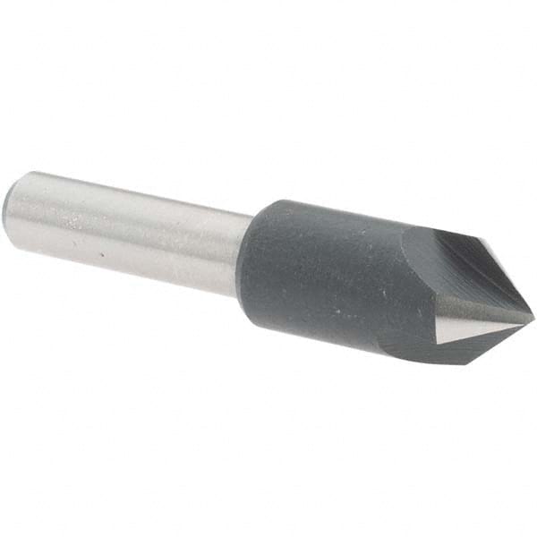 Value Collection - 3/8" Head Diam, 1/4" Shank Diam, 3 Flute 82° High Speed Steel Countersink - Exact Tool & Supply