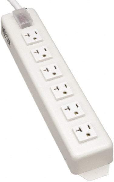 Tripp-Lite - 6 Outlets, 120 VAC15 Amps, 15' Cord, Power Outlet Strip - Keyhole, Tab Mount, 5-15/20R NEMA Configuration, 13-3/4" Strip - Exact Tool & Supply