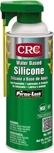 CRC - 16 oz Aerosol Silicone Lubricant - White, 0°F to 400°F, Food Grade - Exact Tool & Supply