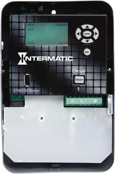 Intermatic - 365 Day Astronomical Indoor Digital Electronic Timer Switch - 4,000 On/Off, 120 to 277 VAC, 50/60 Hz, - Exact Tool & Supply