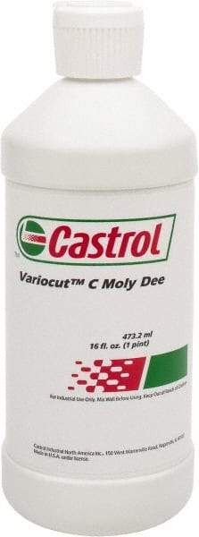 Castrol - Variocut C Moly Dee, 16 oz Bottle Cutting & Tapping Fluid - Straight Oil - Exact Tool & Supply
