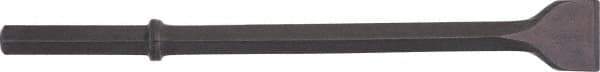 Ingersoll-Rand - 3" Head Width, 14" OAL, 1" Shank Diam, Scaling Chisel - Hex Drive, Hex Shank, Steel - Exact Tool & Supply