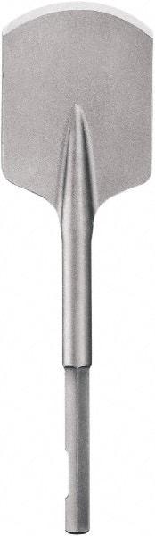 DeWALT - 4" Head Width, 4-1/2" OAL, 3/4" Shank Diam, Spade Chisel - Hex Drive, Hex Shank, Steel - Exact Tool & Supply