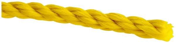 Value Collection - 1,200' Max Length Polypropylene Twisted Rope - 1/4" Diam, 141 Lb Capacity - Exact Tool & Supply
