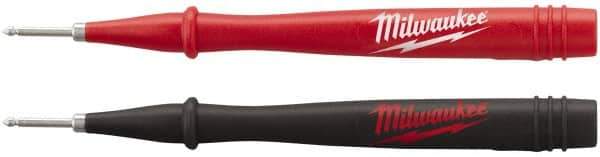 Milwaukee Tool - Red/Black Electrical Test Equipment Probe - Use with 2205-20, 2206-20, 2207-20, 2216-20, 2217-20, 2235-20, 2236-20, 2237-20, 2238-21 & 2239-21 Milwaukee Meters - Exact Tool & Supply