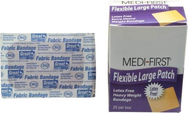 Medique - 3" Long x 2" Wide, General Purpose Pad - Woven Fabric Bandage, Latex Free - Exact Tool & Supply