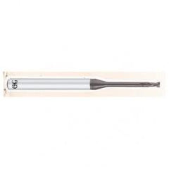 .8mm Dia. - 50mm OAL - .2mm CR-Carbide - HP End Mill-2 FL - Exact Tool & Supply