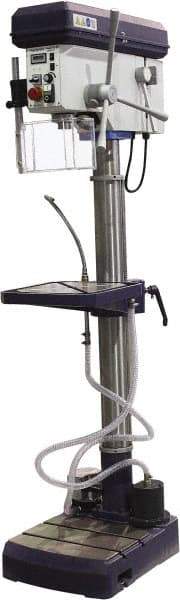 Palmgren - 16" Swing, Variable Speed Pulley Drill Press - 12 Speed, 2 hp, Single Phase - Exact Tool & Supply