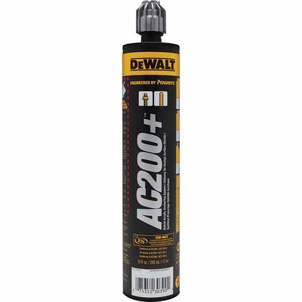 DeWALT Anchors & Fasteners - Anchoring Adhesives Adhesive Material: Acrylic Volume (fl. oz.): 9.50 - Exact Tool & Supply