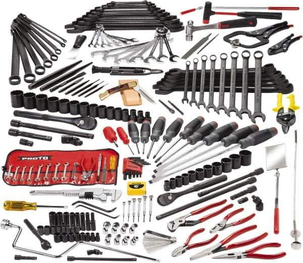 Proto - 199 Piece 1/4, 3/8 & 1/2" Drive Master Tool Set - Tools Only - Exact Tool & Supply