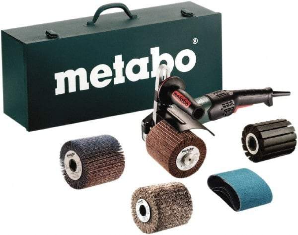 Metabo - 4 to 8" Pad Diam, 800 to 3,000 RPM, 0.25 hp, Handheld Electric Burnisher - 5/8-11" Spindle Thread, 14.5 Amps, 120 Volts - Exact Tool & Supply