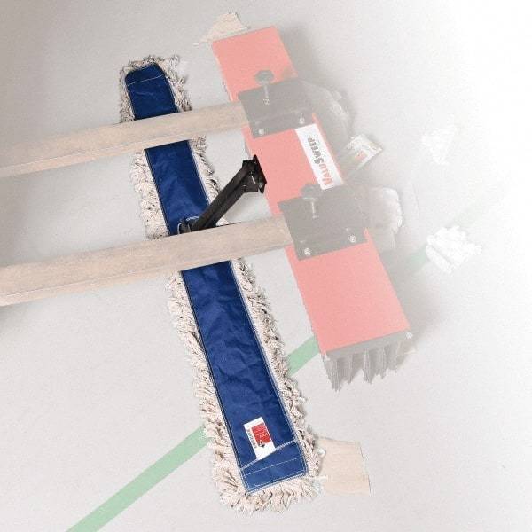 Sweepex - 6" Long x 9-1/2" Wide Sweeper Dust Mop Kit - Soft Cotton Bristles, For Use with ValuSweep Broom - Exact Tool & Supply