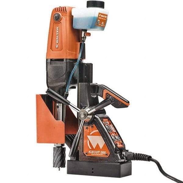 WALTER Surface Technologies - 1/2" Chuck, Portable Electromagnetic Drill Press - 1300-2600 RPM, 10 Amps, 1200 Watts, 120 Volts - Exact Tool & Supply