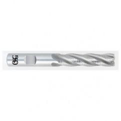 1 x 1 x 1 x 3-1/2 5 Fl HSS-CO Roughing Center Cutting End Mill - Bright - Exact Tool & Supply