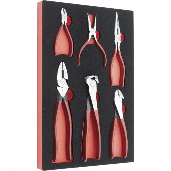 Proto - 6 Piece Crimper/Cutter Cutting Pliers - Comes in 11 x 16 Foam Insert - Exact Tool & Supply
