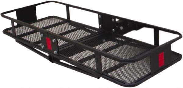Erickson Manufacturing - Steel Cargo Carrier - 20" Wide x 60.0" Long, Black, For Use with 2" Receivers - Exact Tool & Supply