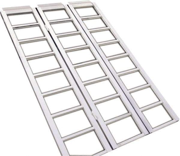Erickson Manufacturing - 69" Long x 45" Wide, 1,500 Lb Capacity, Foldable Truck Ramp - Aluminum, For All Vehicles - Exact Tool & Supply