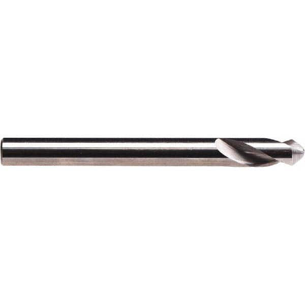 Emuge - 1/8" Body Diam, 90°, 2" OAL, Solid Carbide Spotting Drill - Exact Tool & Supply