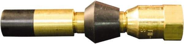Milton - 150 Max psi Closed Check Brass Air Chuck - Straight Push On Chuck, 1/4 FNPT - Exact Tool & Supply