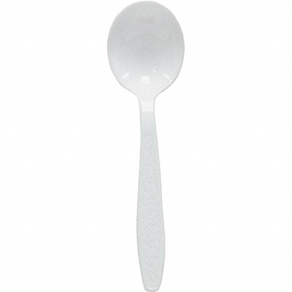 Solo - Heavyweight Polystyrene Soup Spoons - White - Exact Tool & Supply