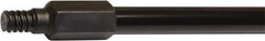 O-Cedar - 60 x 1" Metal Squeegee Handle - Threaded Connection, Black - Exact Tool & Supply