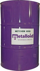Metalloid - MetChem 6550, 55 Gal Drum Cutting Fluid - Synthetic - Exact Tool & Supply