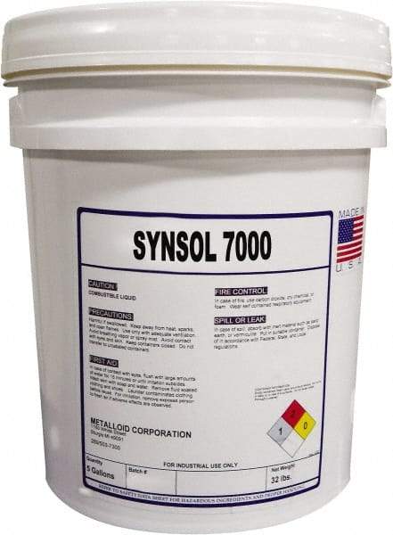 Metalloid - SynSol 7000, 5 Gal Pail Cutting Fluid - Semisynthetic - Exact Tool & Supply