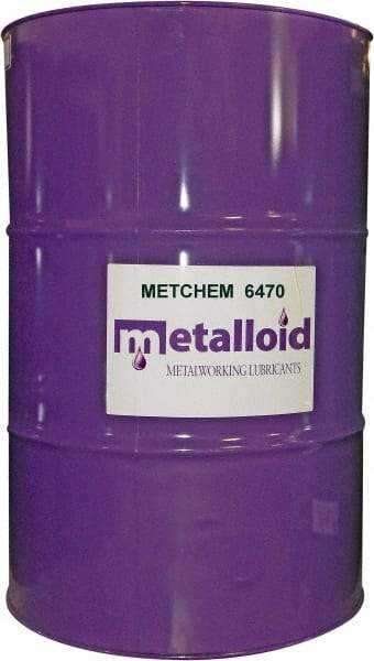 Metalloid - MetChem 6470, 55 Gal Drum Cutting Fluid - Synthetic - Exact Tool & Supply
