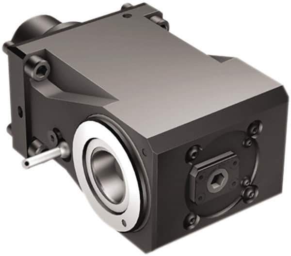 Sandvik Coromant - Neutral Cut, C5 Modular Connection, Adapter/Mount Lathe Modular Clamping Unit - 9.685" OAL, Through Coolant - Exact Tool & Supply