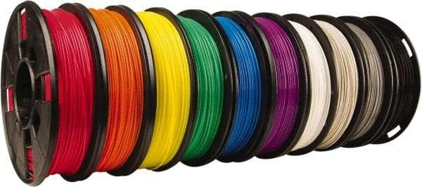 MakerBot - PLA Filament Small Spool - Black, Blue, Cool Gray, Green, Orange, Purple, Red, Warm Gray, White, Yellow, Use with Replicator Mini, Replicator (5th Generation), Replicator Z18, Replicator 2 - Exact Tool & Supply