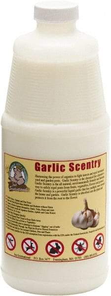 Bare Ground Solutions - Garlic Scentry Quart Bottle Ready to Use Premixed to repel unwanted animals - Garlic Scentry harnesses the power of organics to fight insects and repel unwanted yard and garden pests. - Exact Tool & Supply