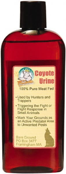 Bare Ground Solutions - 8oz Bottle of Coyote Urine Predator Scent to repel unwanted animals - Exact Tool & Supply
